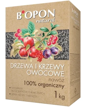 Nawóz 100% organiczny do drzew i krzewów owocowych 1 kg BOPON