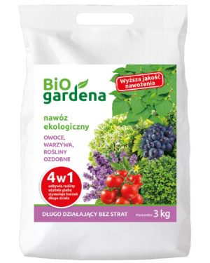 Eko nawóz do warzyw owoców roślin ozdobnych 3 kg 4w1 BiOgardena