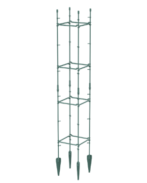 Kwadratowa podpórka do roślin 21x21x120 cm Floo Supports