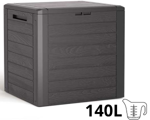 Skrzynia ogrodowa brązowa 140 litrów Woodebox