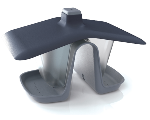 Karmnik dla ptaków na balustradę gałąź szary Birdyfeed Double