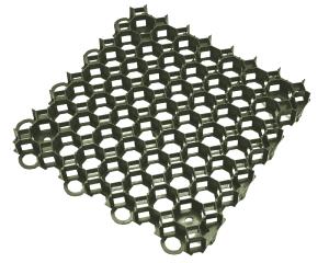 Kratka trawnikowa zielona 50 x 50 x 4 cm Ekogrid