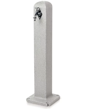 Słupek ogrodowy hydrant z kranikiem 90 cm szary jasny Tanker Poller