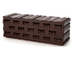 Kratka ogrodowa brąz 8 szt 1m² Pad