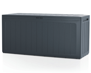 Skrzynia balkonowa ogrodowa czarna 116 x 43 x 55 cm Boardebox