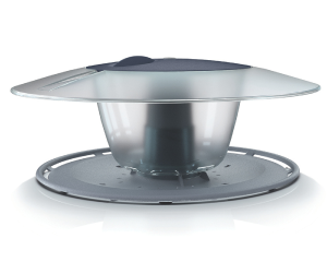 Karmnik dla ptaków na balkon balustradę antracyt Birdyfeed Round