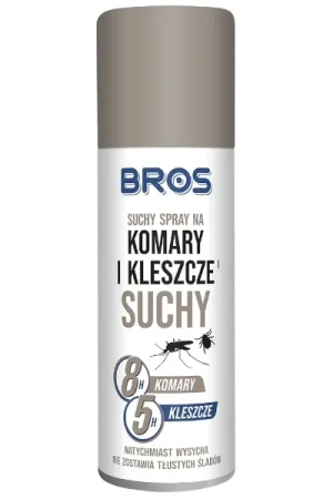 Spray na komary i kleszcze suchy 90 ml Bros