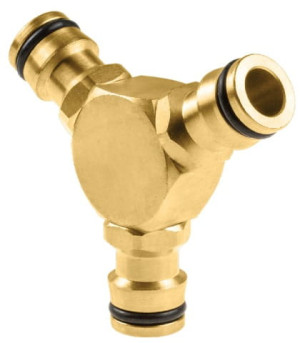Łącznik trójnik 3/4" / 1/2"- 5/8" mosiądz BRASS