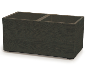 Donica prostokątna kawowa 58 cm Madera Case ECO Wood