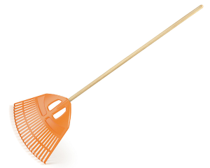 Grabie wachlarzowe do liści pomarańczowe Expert