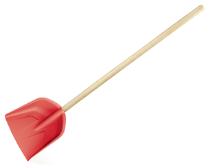 Duża łopatka dla dzieci czerwona Load Baby