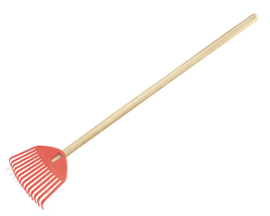 Grabki dla dzieci do piaskownicy liści czerwone Focus Baby