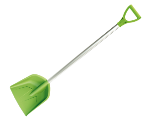 Łopatka dla dzieci do piasku śniegu zielona aluminiowa