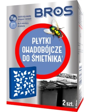 Płytki owadobójcze do śmietnika 2 sztuki BROS