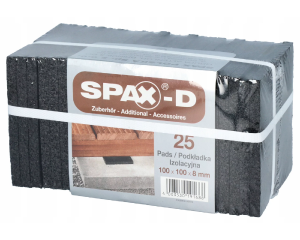 Podkładki tarasowe pod legary 8 mm SPAX 25 sztuk