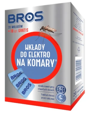 Wkłady do elektrofumigatora na komary do kontaktu Bros