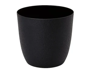 Doniczka okrągła 12,8 cm czarna Form-Plastic Turo