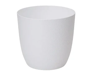 Doniczka okrągła 14,8 cm biała Turo