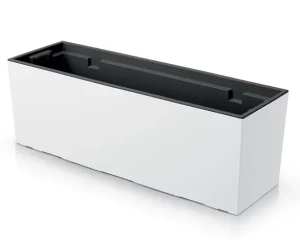 Donica prostokątna biała z wkładem 77 cm Prosperplast Urbi Case