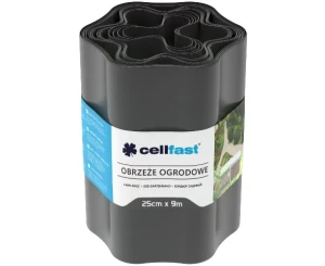 Obrzeże ogrodowe faliste grafit 25 cm x 9 m Cellfast