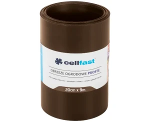 Obrzeże ogrodowe proste brązowe 20 cm x 9 m Cellfast