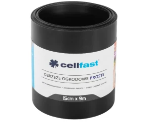 Obrzeże ogrodowe proste czarne 15 cm x 9 m Cellfast