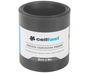 Obrzeże ogrodowe proste grafitowe 15 cm x 9 m Cellfast