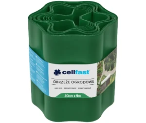 Obrzeże ogrodowe faliste zielone 20 cm x 9 m Cellfast