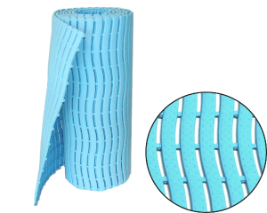 Mata higieniczna 58 cm rolka 16 mb Wave Pastel Blue