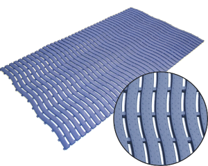 Mata basenowa higieniczna 58 cm x 1mb Wave Dark Blue