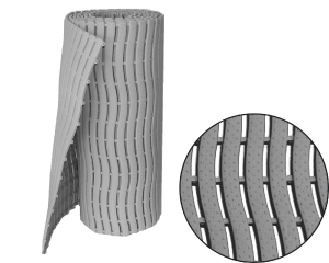 Mata higieniczna 58 cm rolka 16 mb Wave Graphite