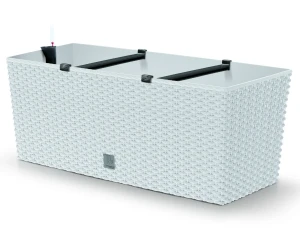 Doniczka prostokątna biała 51 cm Rato Case