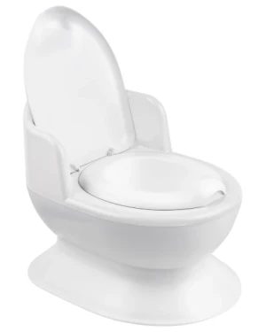 Nocnik zamykany z wkładem biały Toilet