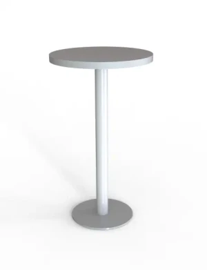 Stolik koktajlowy okrągły szary śr. 60 cm
