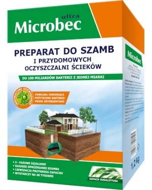 Preparat do szamb Microbec Ultra 1200 g ekualiptus