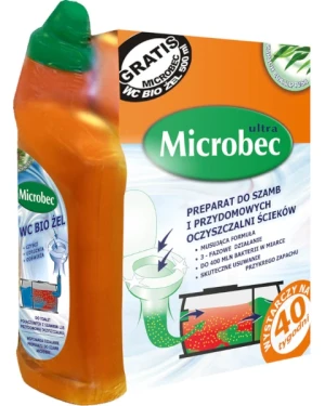 Zestaw preparat do szamb Microbec 1 kg żel do czyszczenia toalet 750 ml