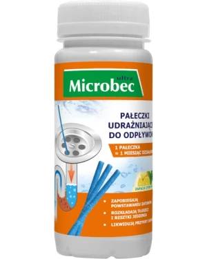 Pałeczki udrażniające do odpływów 12 sztuk Microbec