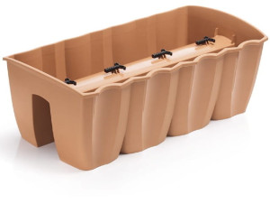 Skrzynka balkonowa na balustradę terakota 58 cm Crown Prosperplast