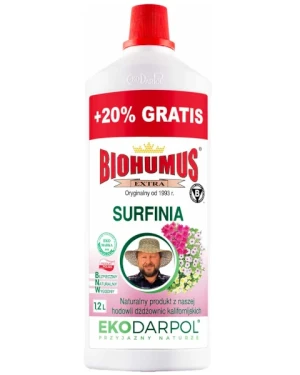 Nawóz do surfinii Biohumus Extra 1 litr i 200 ml gratis