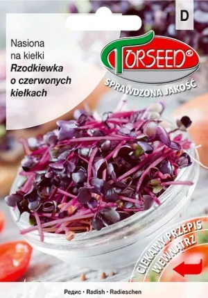 Nasiona na kiełki rzodkiewki czerwone 20 g Torseed