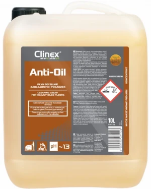 Płyn do silnie zaolejonych posadzek 10 litrów Anti-Oil Clinex
