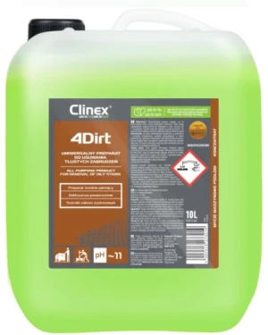 Płyn do usuwania tłustych zabrudzeń 10 litrów 4Dirt Clinex