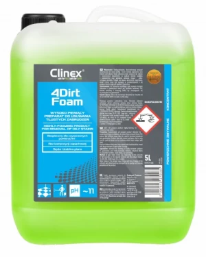Płyn do usuwania tłustych zabrudzeń 5 litrów 4Dirt Foam Clinex