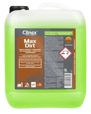 Płyn do usuwania tłustych zabrudzeń 5 litrów MaxDirt Clinex