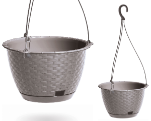 Doniczka wisząca mocca 4,8 l Ratolla Round