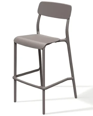 Krzesło wysokie beżowe 108 cm Rimo