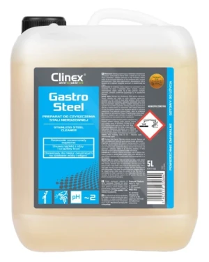Płyn do mycia stali nierdzewnej 5 litrów Clinex Gastro Steel