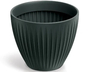 Doniczka okrągła antracytowa 40 cm Latia Round