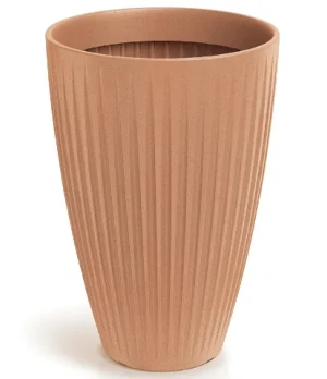 Donica wysoka terakota 40 cm Latia Round High