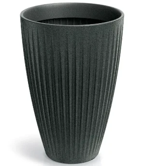 Donica wysoka grafitowa 40 cm Latia Round High